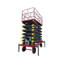 고소 작업대 유압 고정 차량 사다리 작업 시저 리프트, 상세이페이지 참고, 300kg 12미터 380V220V 두가지옵션