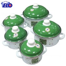 ELO ELO냄비 법랑냄비 그뢱스블룸 그린야생화 5종세트