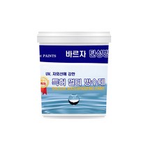 4L 바르자 탄성방수제 균열 크랙 콘크리트 시멘트 옥상 베란다, 백색