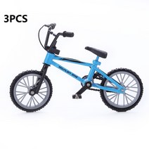 다이빙나이프 레트로 미니 손가락 BMX 자전거 조립 자전거 모델 난감 가제트 선물, 3pc 하늘색