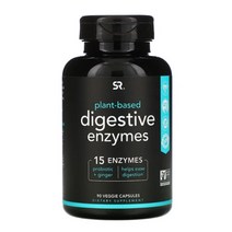Sports Research Digestive Enzymes Plant-Based 스포츠리서치 식물성 소화효소 베지캡슐 90정
