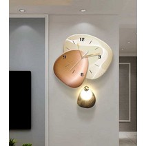 인테리어 LED 벽시계 무소음 시계 장식 거실 벽시계, B 50x65cm