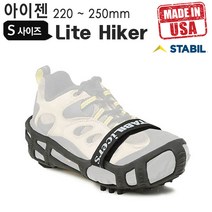 STABIL 신발장착 아이젠 Lite Hiker 사이즈 S M L, 블랙