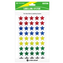 유니온플러스 unionplus 별스티커(315-1/혼합) UL-315-1MX 13x14mm(5색혼합) 1개