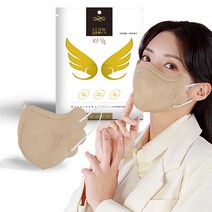 KF94 새부리형 마스크 중대형 50매 성인여성용, 베이지