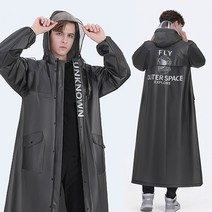 Detao 방수 레인코트 우비 오버사이즈 우의 방수 우비 남녀공용 블랙 화이트 M L XL