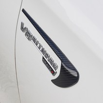 벤츠 V8 바이터보 4매틱 플러스 엠블럼 몰딩 스티커 레터링, 02. 휀다몰딩 (레드:2PCS)