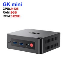 소형PC 미니PC 산업용미니PC Beelink-GK 미니 PC 인텔 셀러론 J4125 8GB DDR4 128GB/256GB SSD 윈도우즈 1, 04 EU, 03 J4125 8GB 512GB