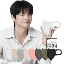 시노텍스 컬러 귀편한 미세먼지 KF94 마스크 새부리형 50매, 소형(S) 50매, KF94화이트