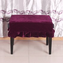 방지 안티 먼지 Pleuche 의자 표지 대변 좌석 커버 벤치 피아노 피아노, 빨간색