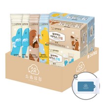 [소솜상점] 상하목장 얼려먹는 아이스크림 혼합 24입 (밀크12+초코6+망고6) + 소솜물티슈 증정, 1세트