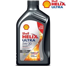 쉘 힐릭스 울트라 5W30 ECT C3 1L 가솔린 디젤 LPG 겸용 프리미엄 합성엔진오일, 4개, 1000ml