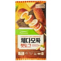 풀무원 체다모짜핫도그 80gx5개입 치즈핫도그 냉동핫도그, 1봉