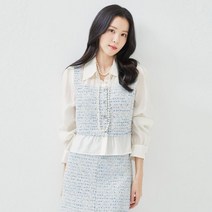 로엠 트위드 매칭 블라우스 (2colors)_ RMBLD12R53