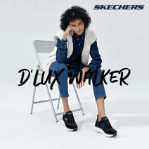 스케쳐스 22FW 최신상 여성용 디럭스 워킹화 키높이 운동화_블랙