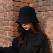 [베루툼버킷햇] 에스라이프 니트 울 여성 겨울 버킷햇 벙거지 모자