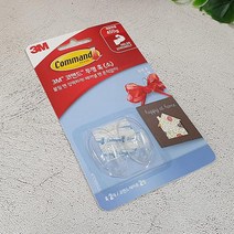지아몰 3M 코맨드 투명 훅 소 2개입 제한하중 450g 후크, 1, 해당상품