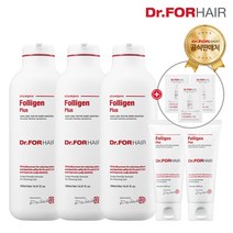 닥터포헤어 폴리젠 플러스 탈모샴푸 500mlx3ea+70mlx2ea+파우치 3ea, 1세트, 1670ml
