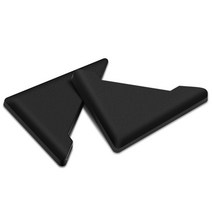 수입차 부품 튜닝 렉서스 호환 장치 2pcs 엠블럼 도어 코너 커버 범퍼 충돌 스크래치 보호대 mercedes benz c e slk m gl mb gla gls e 202, 검은색, 2개, 쌍용을 위해