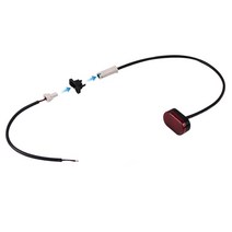 전동킥보드 부품 튜닝 악세사리 전기 스쿠터 후면 테일 라이트 램프 led 테일 브레이크, 연노랑