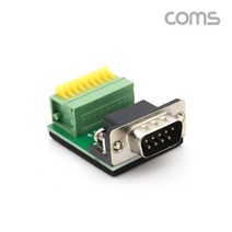 Coms 제작용 조합 커넥터 시리얼 DB9(M) RS232 터미널/FR544/제작용 RS232 2열 9핀 수단자 타입, 1개