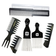 바버샵 포마드 리젠트 아프로 크롭컷 빗 콤브 펌 브러쉬, 1개, B-1