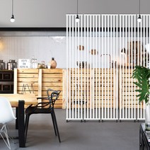 알루미늄 가벽 인테리어 파티션 공간분리 셀프 칸막이 원룸 현관 주방 사무실 카페(폭간격 65mm), 618(기둥7개), 블랙