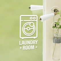 루리앤메리 도어사인 픽토그램 스티커 002 옷장스티커 문스티커, B 흰색