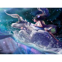 별자리 우드 직소퍼즐 걸과 성좌 밤하늘 처녀/전갈/물병/천칭자리 행운 좋은 운세 불어오는 일러스트 집콕취미 스트레스 해소 집중력향상 조각퍼즐 300/500/1000조각 티레오, 황소자리퍼즐도안, 1000