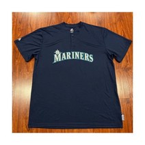 마제스틱 남성 시애틀 매리너스 BP 네이비 저지 셔츠 특대형 XL 야구 MLB