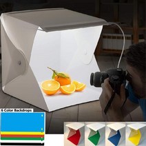 사진 스튜디오를위한 Softbox 가벼운 접히는 상자 사진을 찍는 Led 입방체 제품 총격 사건 천막 사진술 점화 Softbox 장비 램프, 2 lamp 2 색상