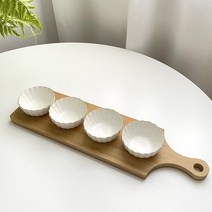 심플 브랜디잔 + 감성 우드트레이 세트 (5p) 홈파티 맥주잔 플레이팅 양면 트레이 감성 캠핑 골드라인 코튼찬기 세트, 골드라인  코튼찬기세트(5p)