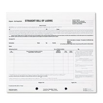 Rediform Bill of Lading Short Form 21.9 x 17.8cm(8 1/2 7인치) 3파트 카본리스 250 양식150153