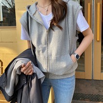 시크폭스 여성용 바롬 오버핏후드베스트집업