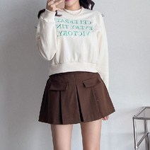 이쿠 베이직 자수 레터링 맨투맨 (3color)