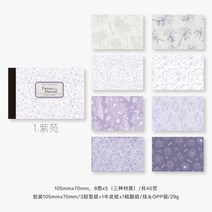 책 갈피 전통책갈피 북클립 Shanbu 레트로 배경 소재 종이 크래프트 쓰기 용지 빈티지 데코 다이어리 정크 저널 스크랩북 콜라주 40 매, 1.A