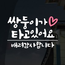 108 STUDIO 쌍둥이기 타고있어요 차량스티커230, 238-라지