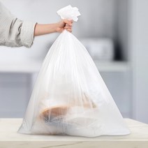 재활용 분리수거 비닐봉지 60L 50매 사무실재활용봉지 투명비닐봉지 거치형, 상세페이지 참조