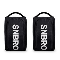 SNBRO 에스앤브로 더블쿠션 프리미엄 신발주머니 2세트, 블랙