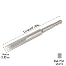 콘크리트홈파기 SDS-Plus 합금 블레이드 그루브 가우지 플랫 끌 전기 해머 드릴 비트 콘크리트 벽돌 파괴, 03 14mm_01 150mm_01 SDS-Plus