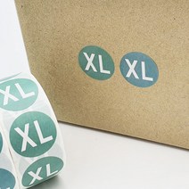 사이즈표시테이프 XL스티커 의류사이즈 표시테이프
