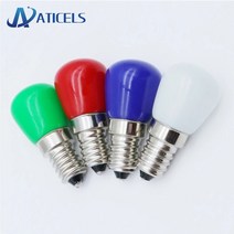 해외 미니 E14 LED 전구 2W AC 220V LED 램프 냉장고 크리스탈 샹들리에 조명 화이트웜 화이트레드블루그, WHITE, One Size