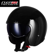 LS2 아라이램5 RX7X 레트로버 AGV 오픈페이스 덱스톤500TX SOL 할리 비틀 SST헬멧 라이딩 오토바이용품매장 전기오토바이, 밝은 블랙색