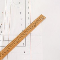 원단마트 나무 자 대나무 자 1마 길이, 1개