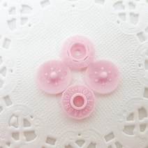 행복한다이세상 홈패션 미싱 재봉틀 수예 자수 퀼트 부자재 모음1., M-38. T단추11mm 베이비 핑크 (8세트)