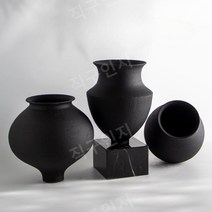 달항아리 도자기 미니 호리병 화병 꽃병, 밝은노란색9166-12머리그림색상