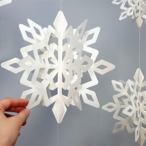 탑키드 tp12138 눈꽃 가랜드 (6개 1세트), 상세 설명 참조