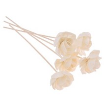 5pcs 꽃 모양의 화재 없음 아로마 디퓨저 스틱 가정용 침실 아로마 디퓨저 액세서리 리드 등나무 스틱, 1, 01 1