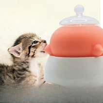 아기 고양이 우유 수유기 동시5마리가능 동물병원, 주황색 젖꼭지4개 (200미리 보온)