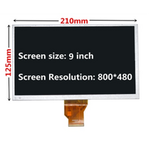 노트북듀얼모니터 보조모니터 라즈베리 파이 바나나오렌지 파이용 원격 드라이버 제어 보드가 있는 9인치 lcd 화면 디스플레이 2av hdmi 호환 vga, LCD 화면만